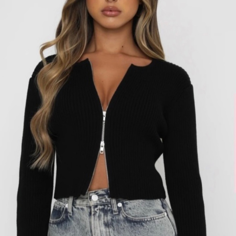 White fox sweater